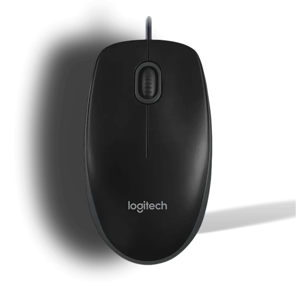 סט חוטי מקלדת ועכבר Logitech MK120 - צבע שחור, עברית/אנגלית – תמונה 3