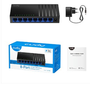 סוויטש רשת Cudy 8 Port Ethernet Switch 1000Mbps GS108D-IL – תמונה 3