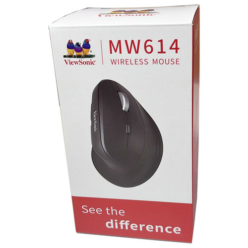 עכבר אלחוטי ארגונומי ViewSonic MW614 שחור - כולל סוללות – תמונה 3