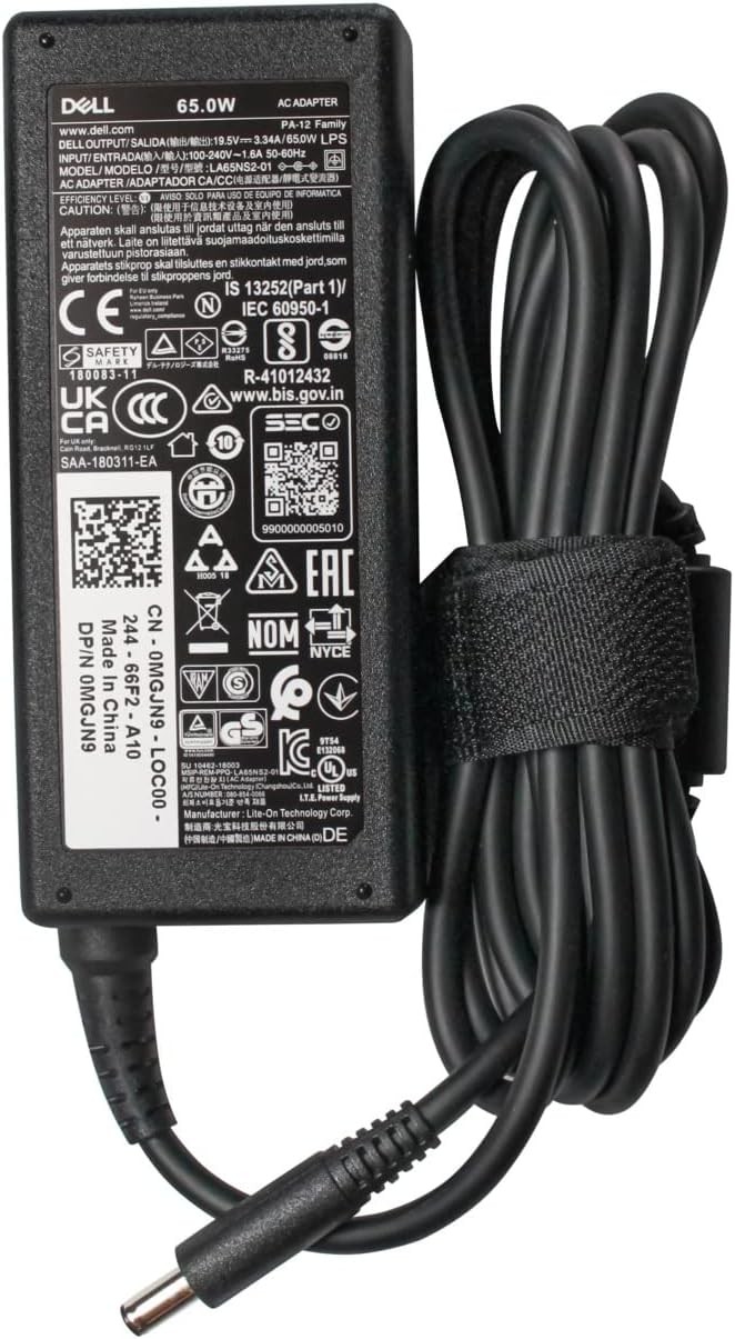 מטען למחשב נייד Dell 65W 19.5V 3.34A 4.5*3.0 שקע דק – תמונה 2
