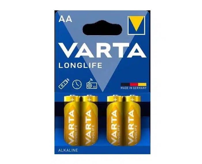 מארז 4 סוללות VARTA LR06 ALKALINE AA