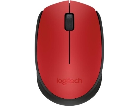 עכבר אלחוטי Logitech M171 2.4Ghz אדום-שחור